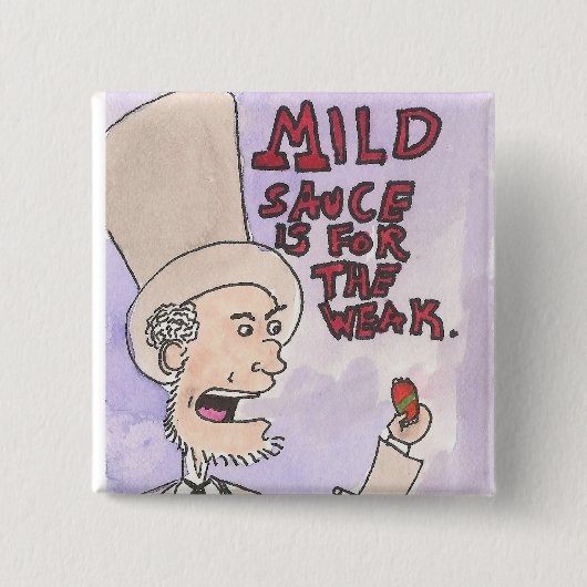 Lincoln is oud! vierkante button 5,1 cm (Voorkant)