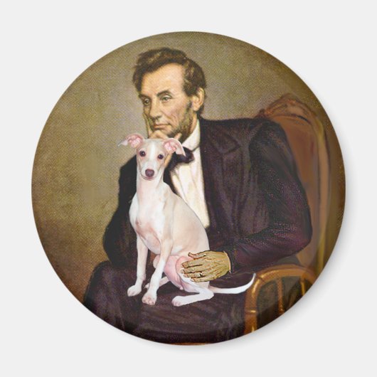 Lincoln - Italiaanse windhond 5 Magneet (Voorkant)