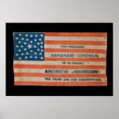 Lincoln Johnson Campaign Banner Flag Poster (Voorkant)