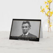 Lincoln Krachtig citaat Kaart (Gele Bloem)