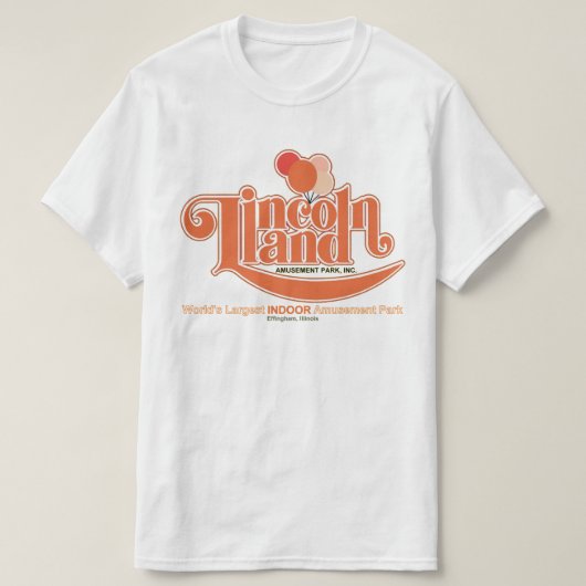 Lincoln Land Amusement Park, Effingham, Illinois T-shirt (Design voorkant)