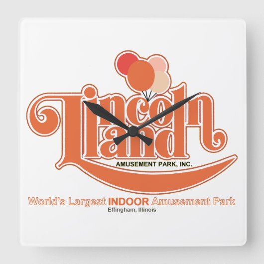 Lincoln Land Amusement Park, Effingham, Verenigde  Vierkante Klok (Voorkant)