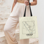 Lincoln, Lincolnshire City Map Tote Bag