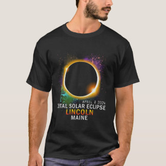 Lincoln Maine Totale Zonsverduistering 2024 T-shirt