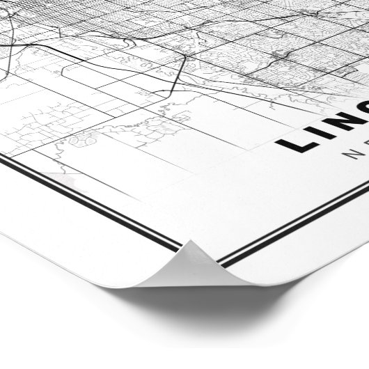 Lincoln Map Poster (Hoek)