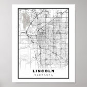 Lincoln Map Poster (Voorkant)