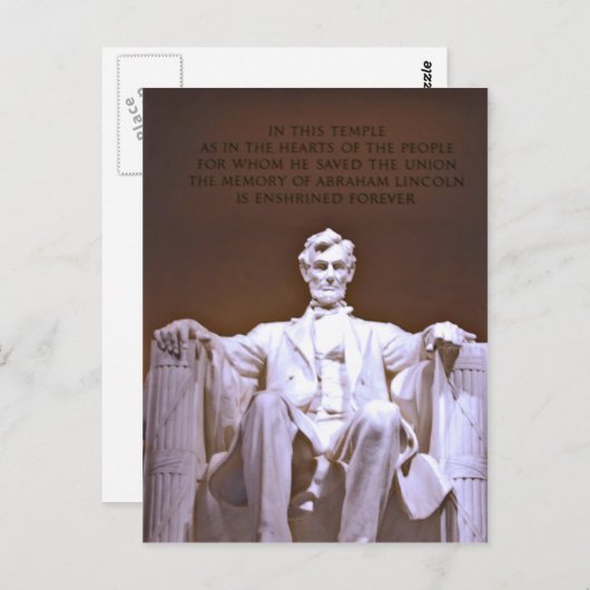 Lincoln Memorial #1 Briefkaart (Voorkant / Achterkant)