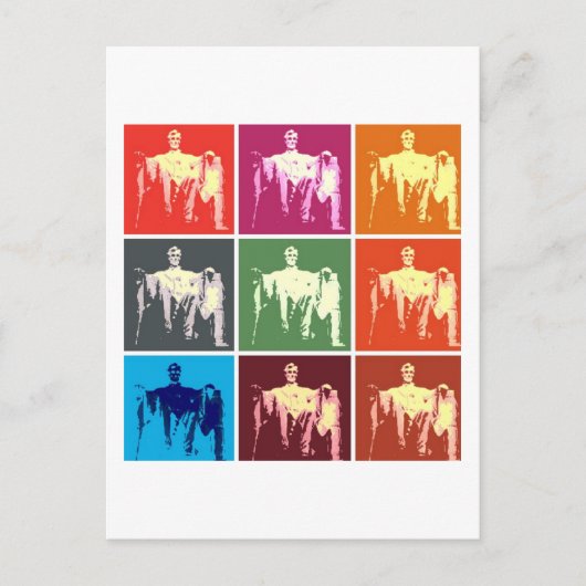 Lincoln Memorial Abstract Briefkaart (Voorkant)