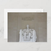 Lincoln Memorial Ansichtkaart Washington DC School Briefkaart (Voorkant / Achterkant)