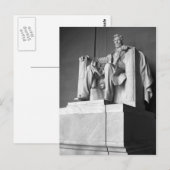 Lincoln Memorial B&W Greeting Briefkaart (Voorkant / Achterkant)