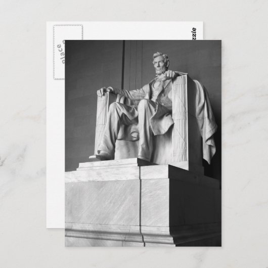 Lincoln Memorial B&W Greeting Briefkaart (Voorkant / Achterkant)