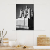 Lincoln Memorial B&W Poster (Keuken)