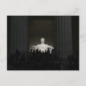 Lincoln Memorial bij het Night Briefkaart (Voorkant)