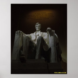 Lincoln Memorial bij nacht Poster