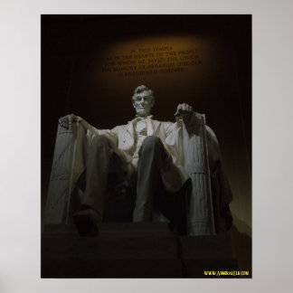 Lincoln Memorial bij nacht Poster