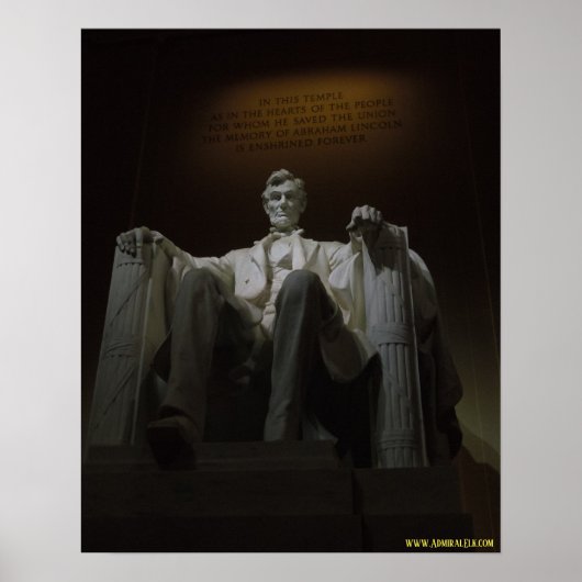 Lincoln Memorial bij nacht Poster (Voorkant)