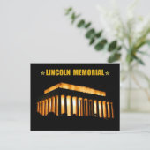 Lincoln Memorial bij nacht, Washington, D.C. Briefkaart (Staand voorkant)