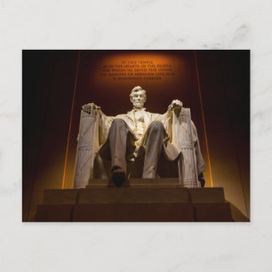 Lincoln Memorial bij nacht - Washington D.C. Briefkaart
