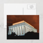 Lincoln Memorial bij nacht - Washington DC Briefkaart (Voorkant / Achterkant)