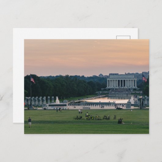 Lincoln Memorial Briefkaart (Voorkant / Achterkant)