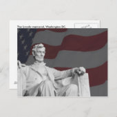 Lincoln Memorial Briefkaart (Voorkant / Achterkant)