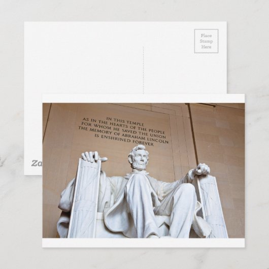 Lincoln Memorial Briefkaart (Voorkant / Achterkant)