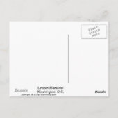 Lincoln Memorial Briefkaart (Achterkant)