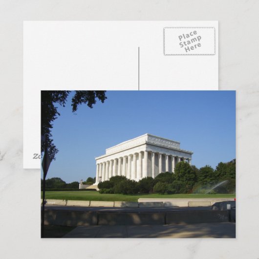 Lincoln Memorial Briefkaart (Voorkant / Achterkant)