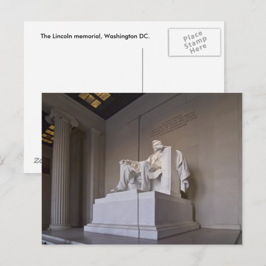 Lincoln Memorial Briefkaart (Voorkant / Achterkant)
