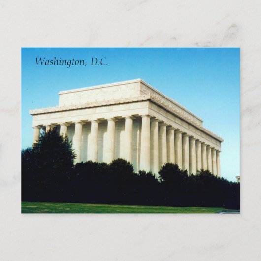 Lincoln Memorial Briefkaart (Voorkant)