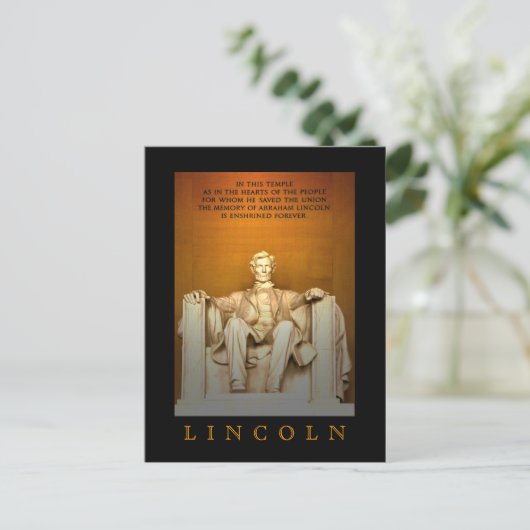 Lincoln Memorial Briefkaart (Staand voorkant)