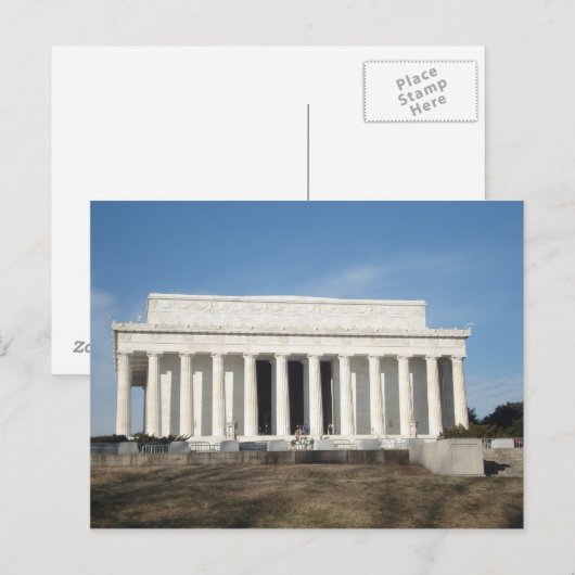 Lincoln Memorial Briefkaart (Voorkant / Achterkant)