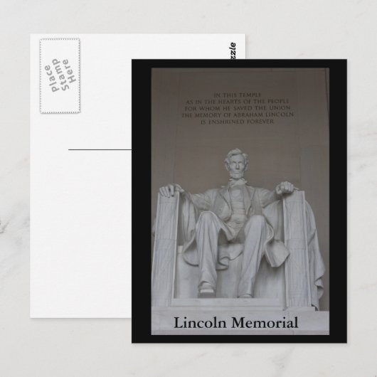 Lincoln Memorial Briefkaart (Voorkant / Achterkant)
