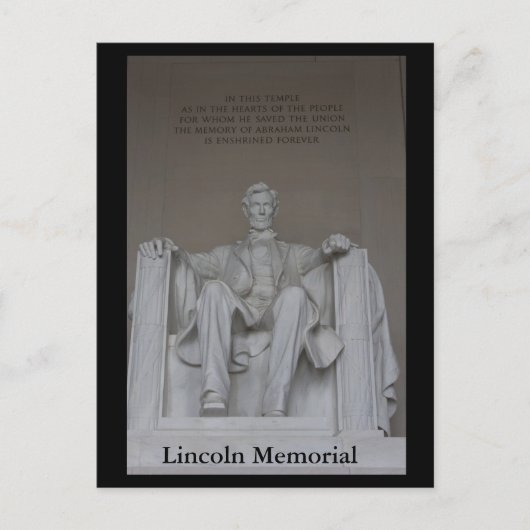 Lincoln Memorial Briefkaart (Voorkant)