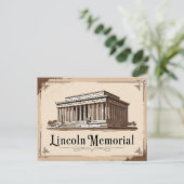Lincoln Memorial Briefkaart (Staand voorkant)