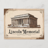  Lincoln Memorial Briefkaart (Voorkant)