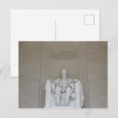 Lincoln Memorial Briefkaart Washington DC Field Tr (Voorkant / Achterkant)