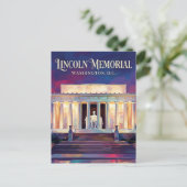 Lincoln Memorial District of Columbia Briefkaart (Staand voorkant)