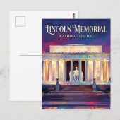 Lincoln Memorial District of Columbia Briefkaart (Voorkant / Achterkant)
