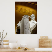 Lincoln Memorial door Diacritical Poster (Keuken)