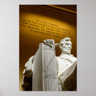 Lincoln Memorial door Diacritisch Poster