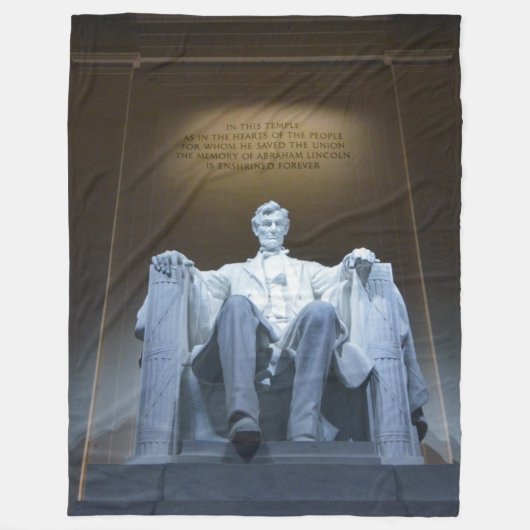 LINCOLN MEMORIAL FLEECE DEKEN (Voorkant)