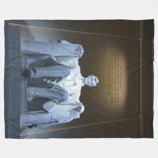 LINCOLN MEMORIAL FLEECE DEKEN (Voorkant (Horizontaal))