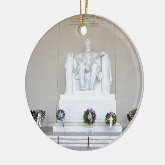 Lincoln Memorial. Keramisch Ornament (Links)