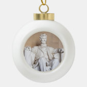 Lincoln Memorial Keramische Bal Ornament (Voorkant)