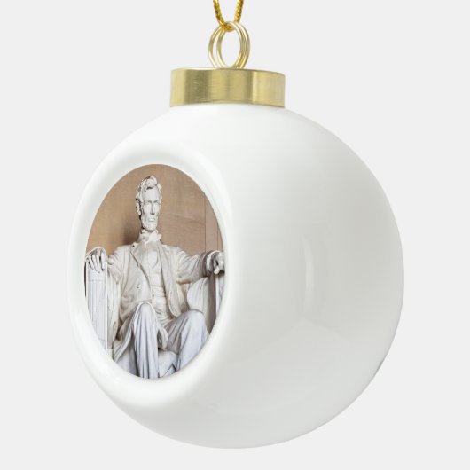 Lincoln Memorial Keramische Bal Ornament (Rechts)