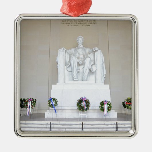 Lincoln Memorial. Metalen Ornament (Voorkant)
