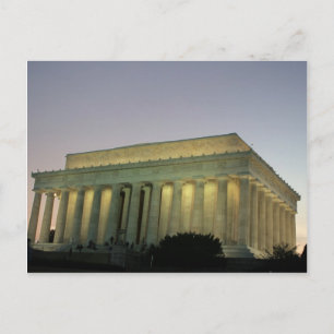 Lincoln Memorial nachtscène Briefkaart