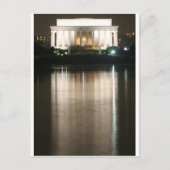 Lincoln Memorial Night Reflection Briefkaart (Voorkant)