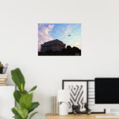 Lincoln Memorial Oil Painting Poster (Thuiskantoor)